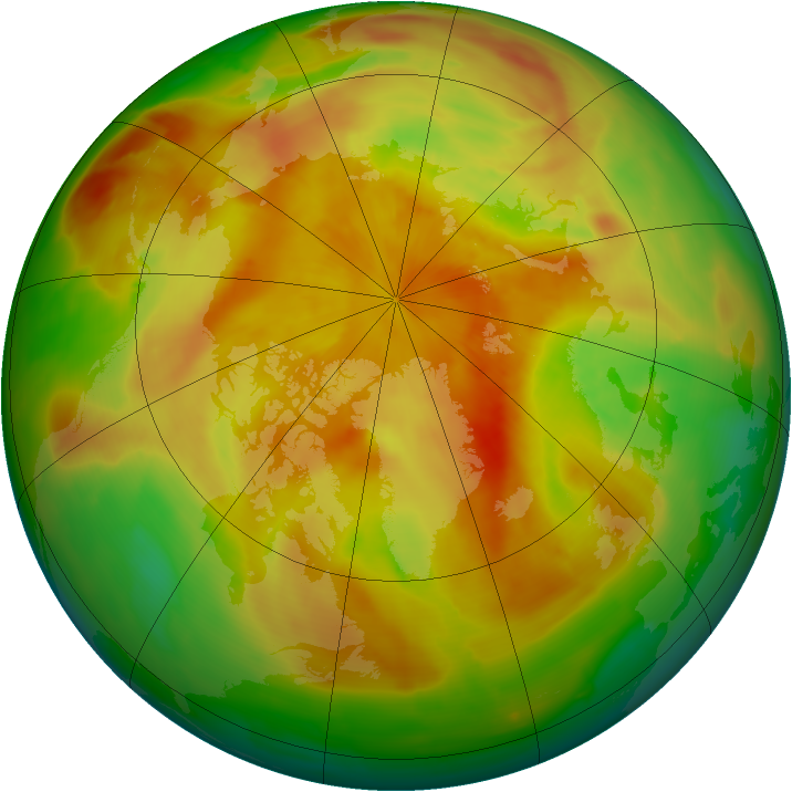 Arctic ozone map for 06 May 2015
